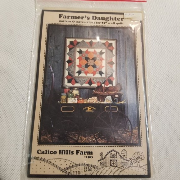 1983 Calico Hills Farm Farmer's Daughter wall quilt pattern Pat014 - Picture 2 of 4